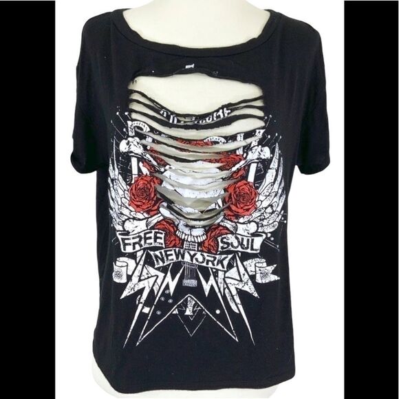 American Rebel altered/shredded tee size L - Picture 1 of 6